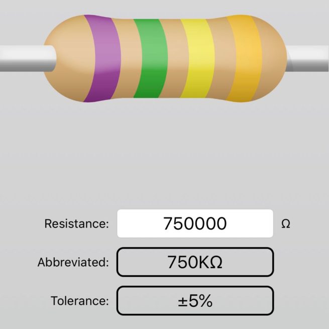 Electronic Components - Resistor - 750k