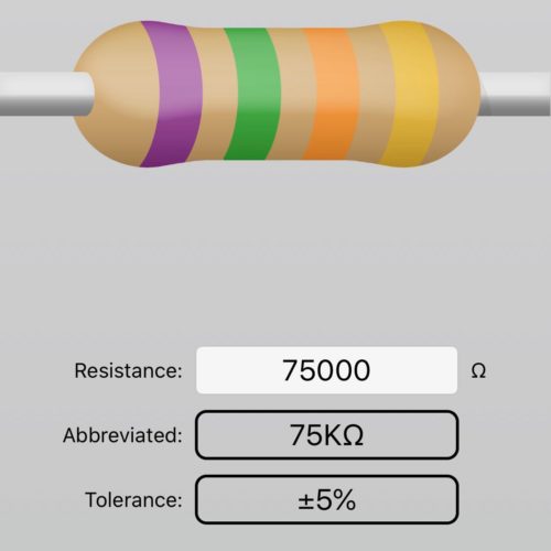 Electronic Components - Resistor - 75k