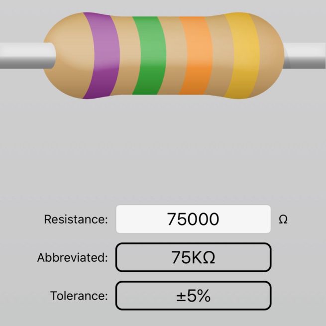 Electronic Components - Resistor - 75k